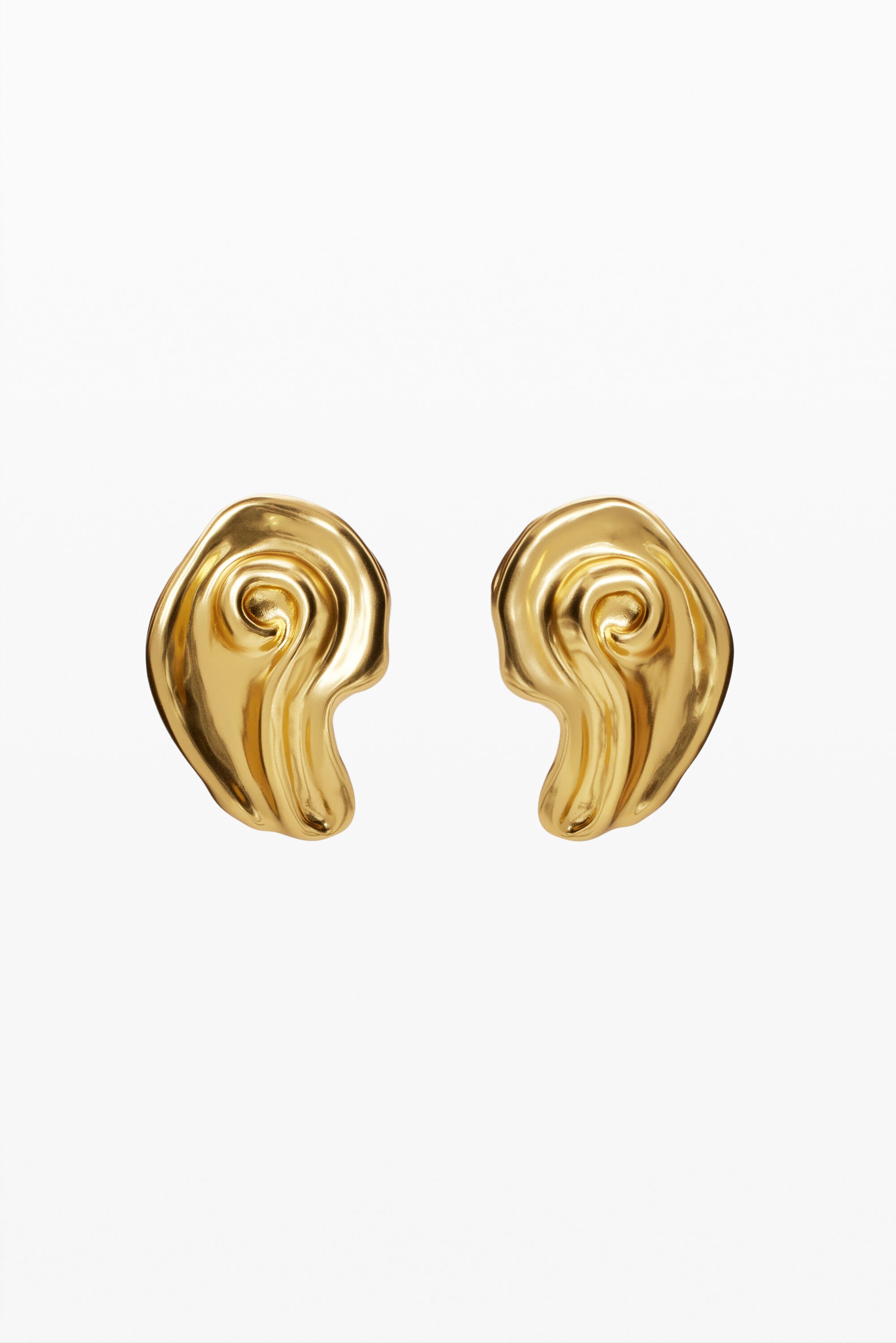 Gold-plated shell earrings Zalio
