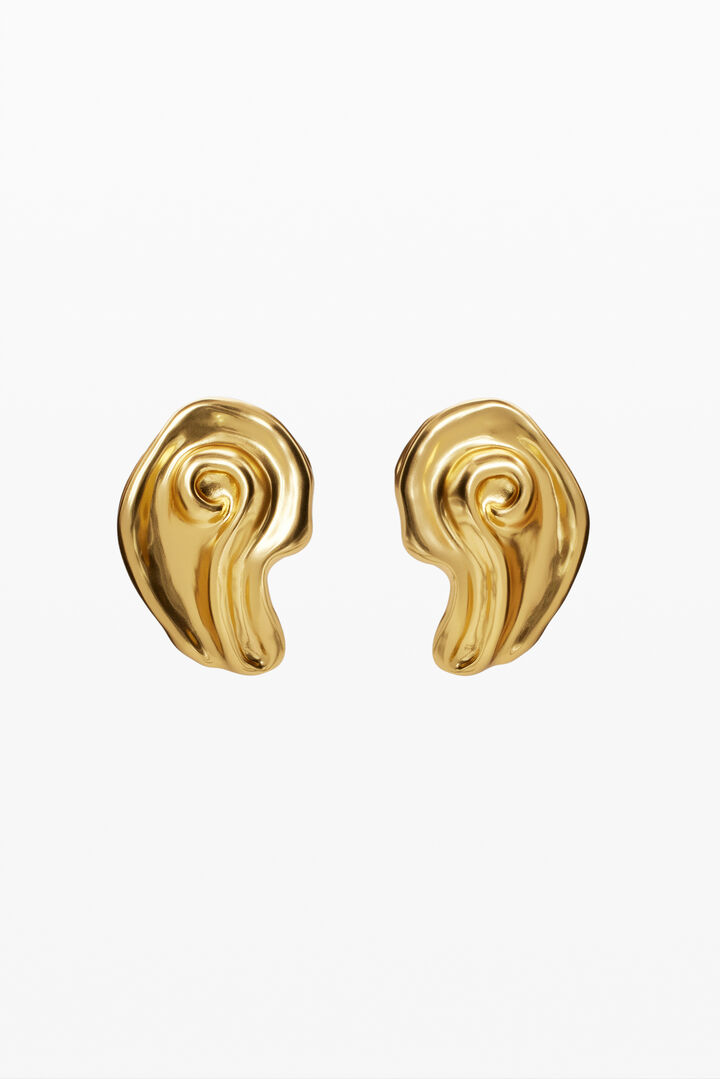 Gold-plated shell earrings Zalio | Desigual