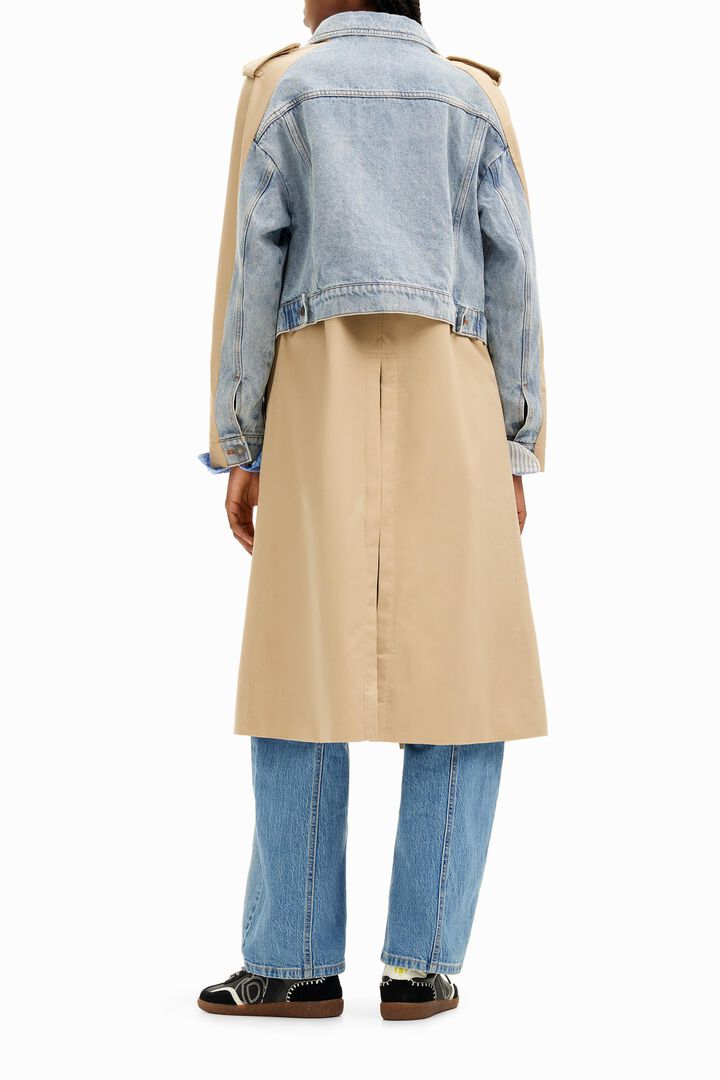 Hybrid denim trench coat | Desigual