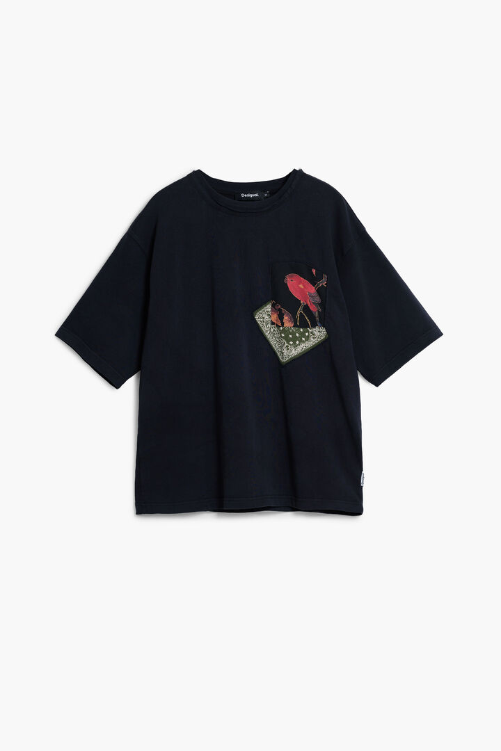 T-shirt with bird patches | Desigual