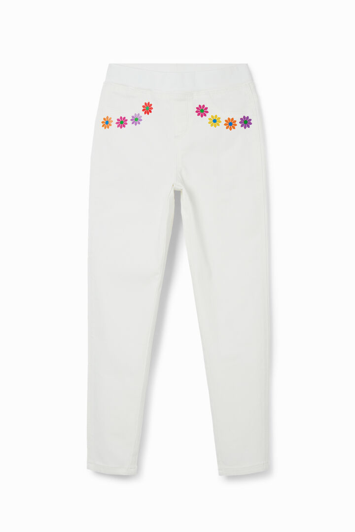 Legginsy dżinsowe w stokrotki | Desigual