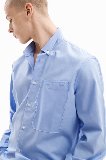 Patchwork poplin shirt | Desigual