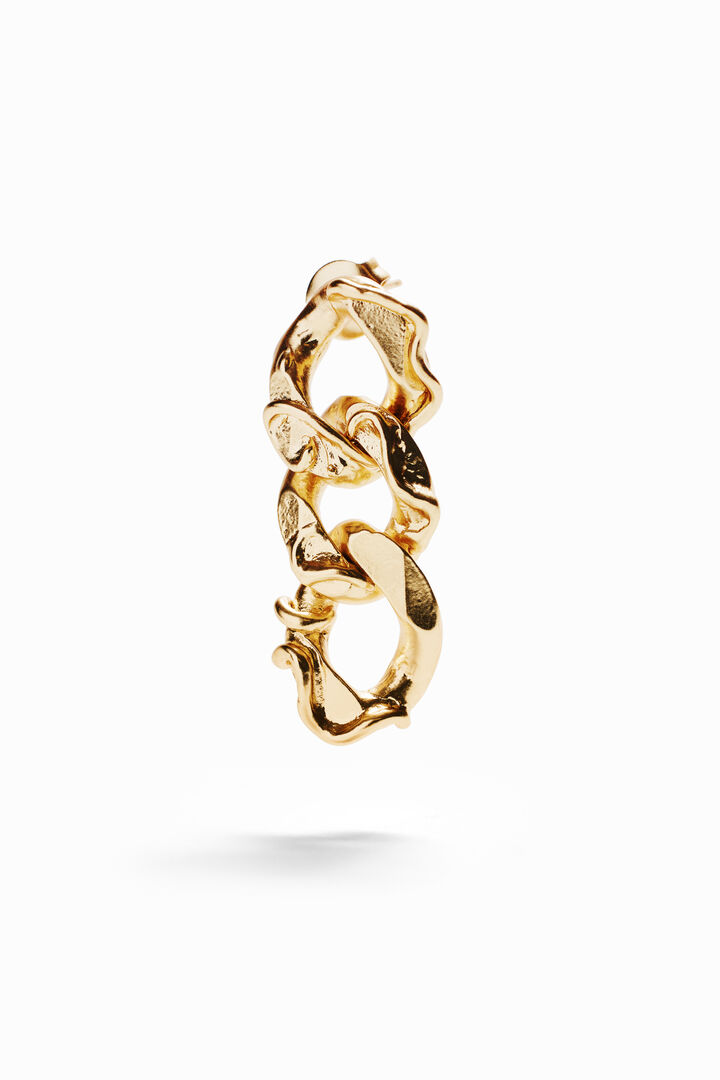 Zalio gold-plated chain earrings | Desigual