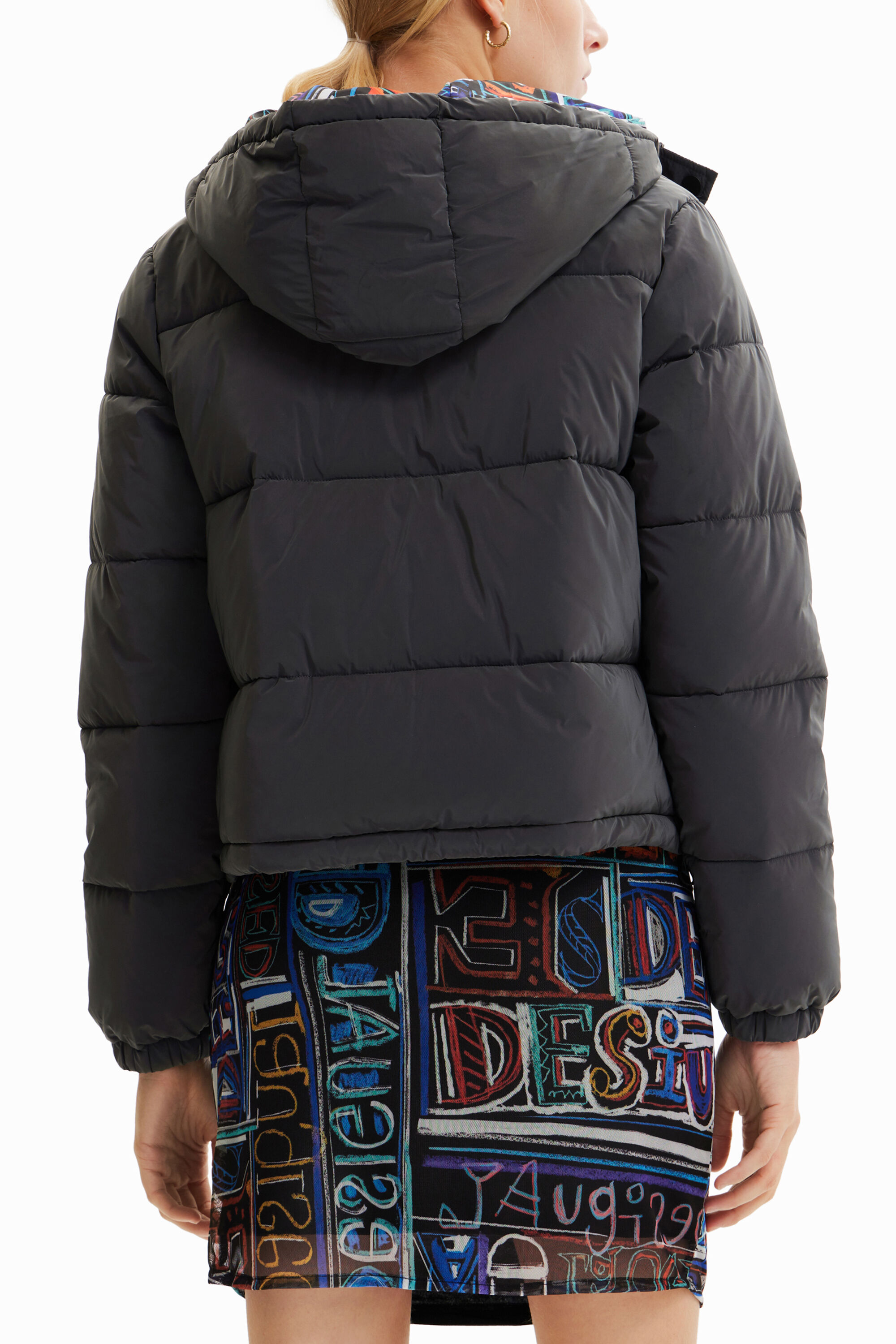 Blouson court matelasse moire pour femme Desigual