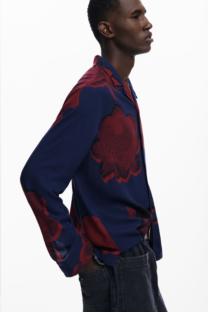 Camisa flores escuras | Desigual