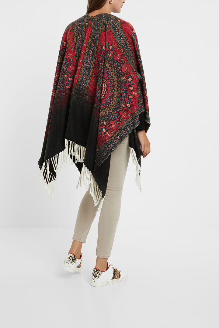 Poncho quadrato reversibile | Desigual