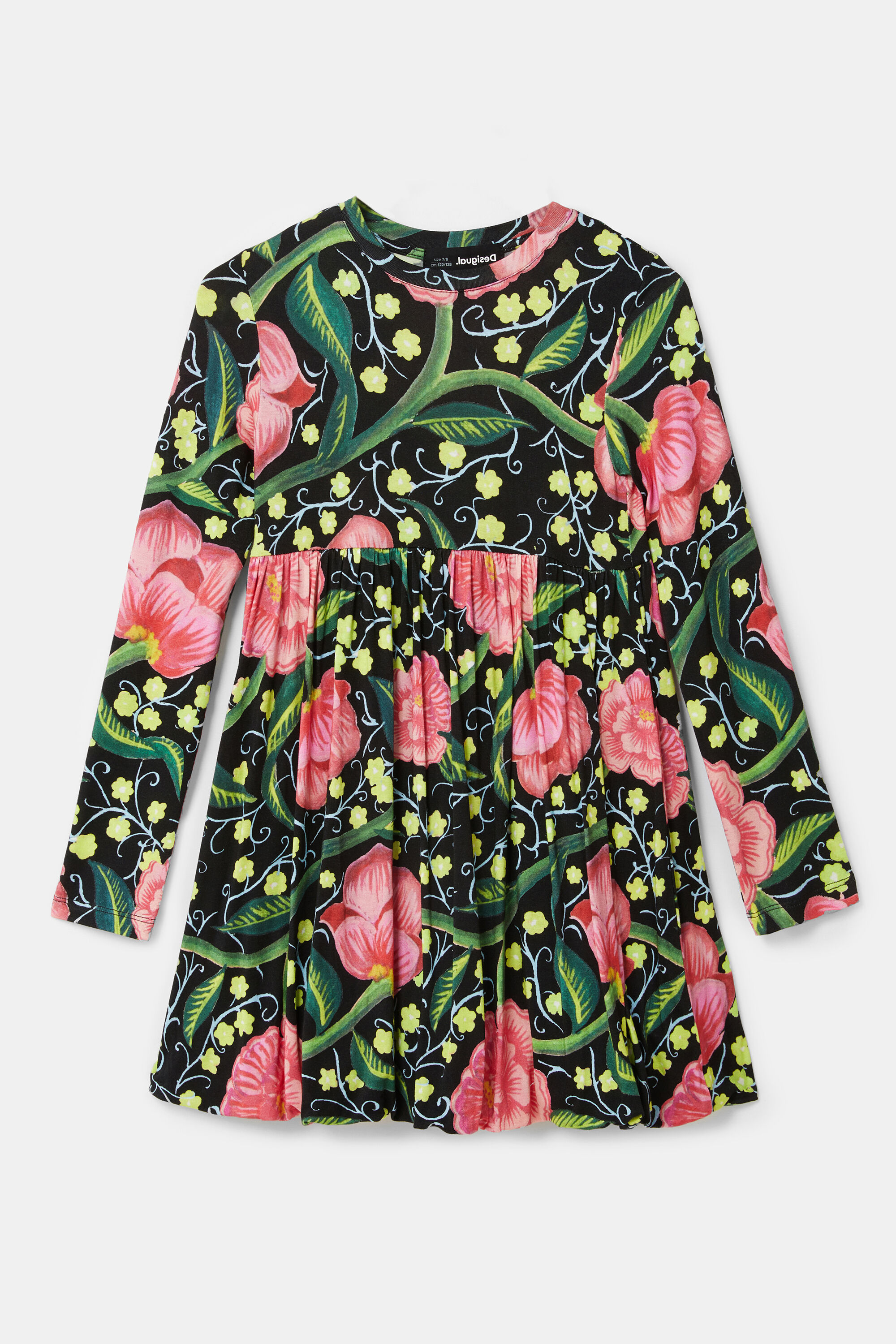 Hochgeschnittenes Kleid Blumen
