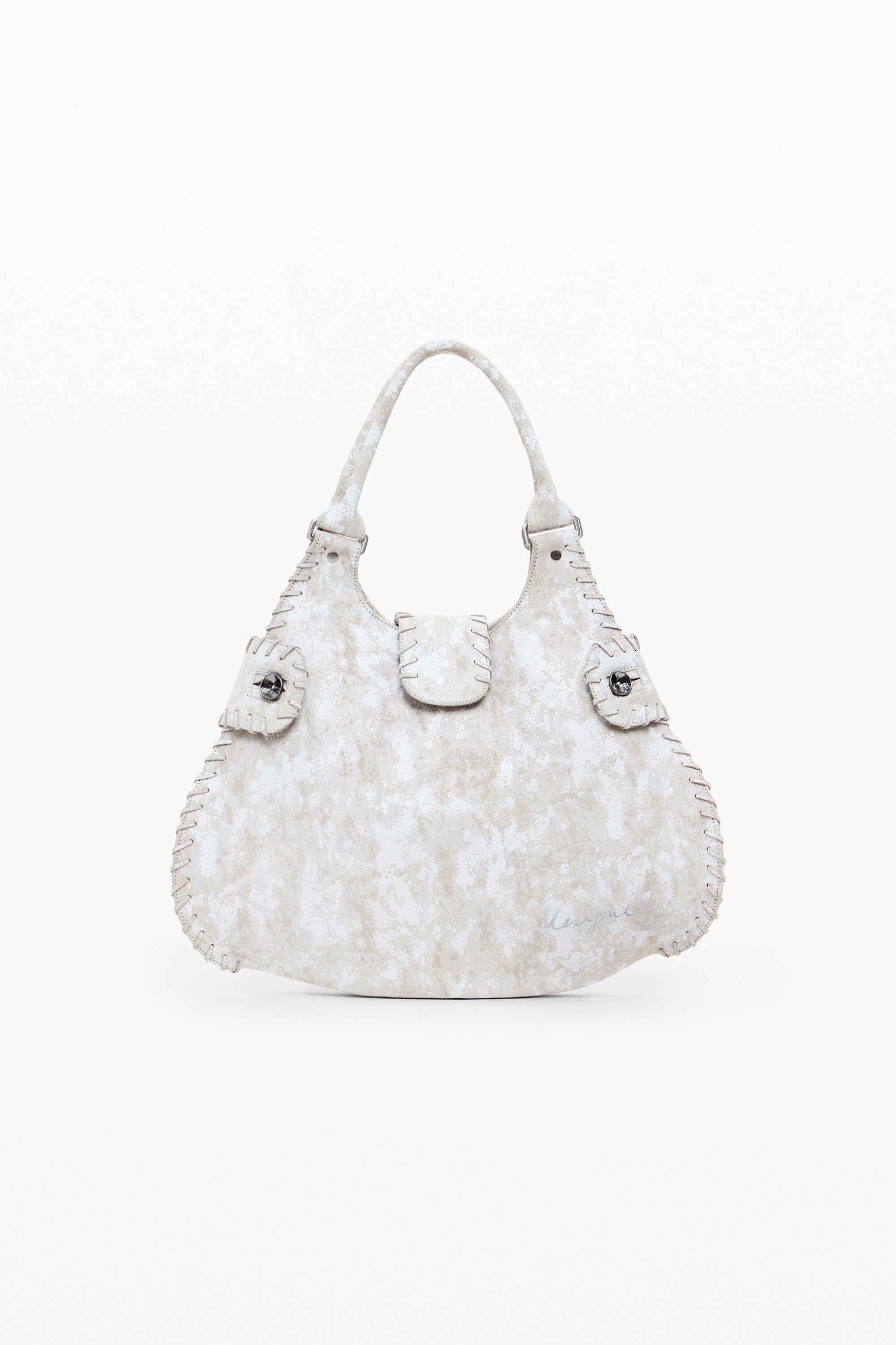 Small woven leather bag
