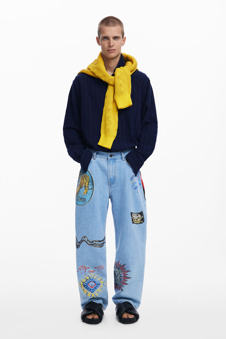 Patchwork jeans