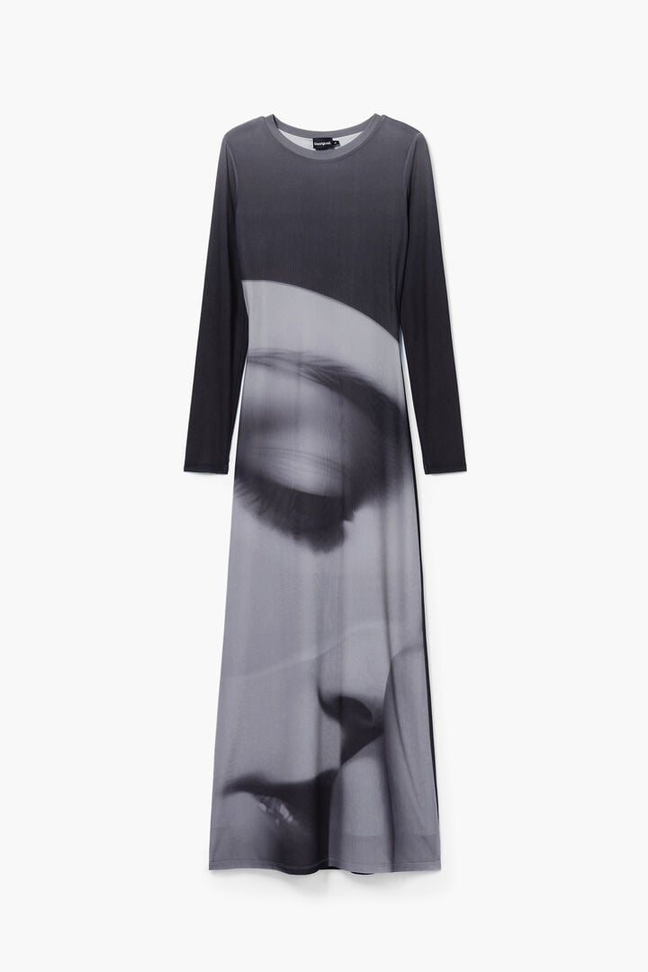 Long portrait dress | Desigual