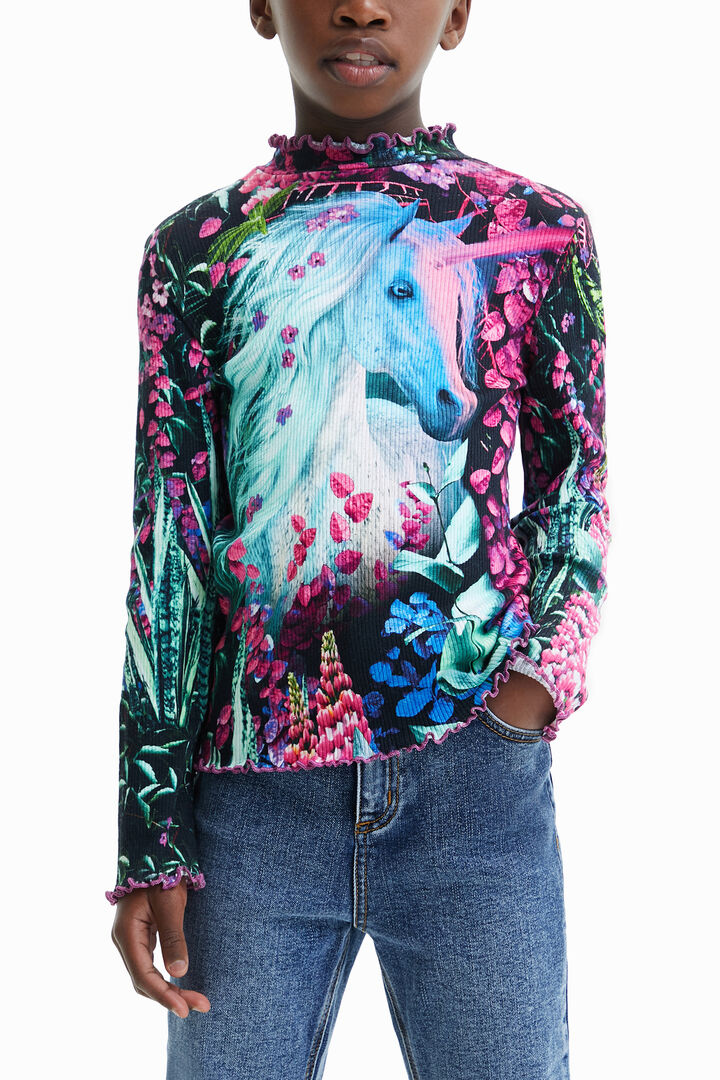 Slim nature fantasy T-shirt | Desigual