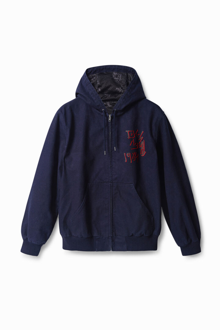 Hooded canvas jacket