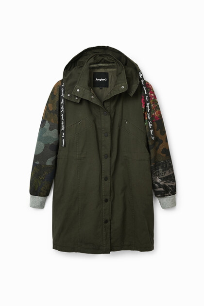 Hybrid long parka
