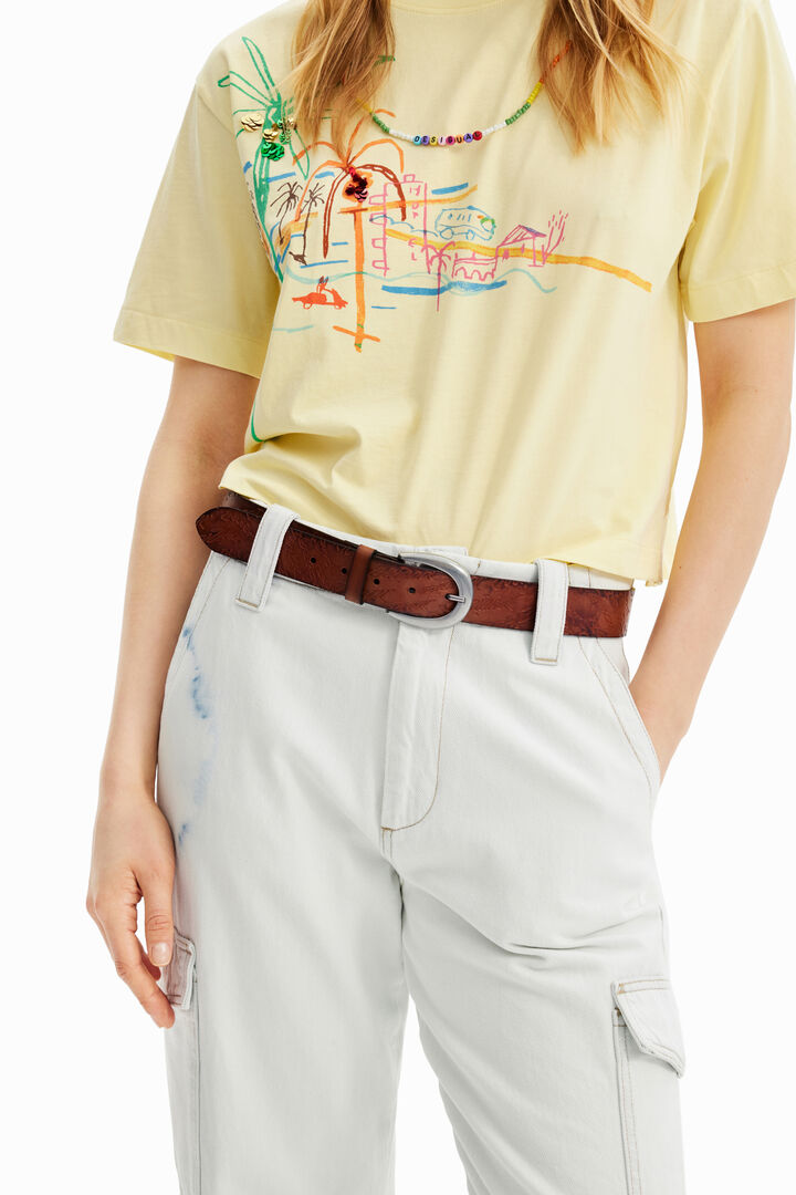 Logo leather belt | Desigual