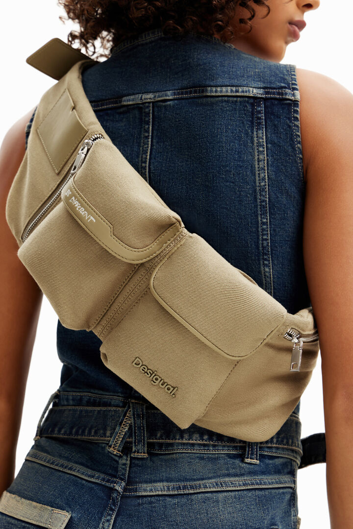 Sac banane M toile poches | Desigual