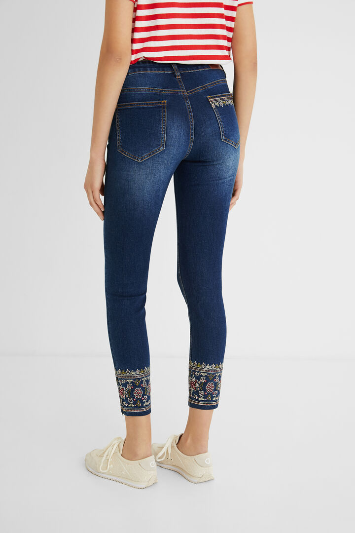 Pantalon en jean skinny exotique | Desigual