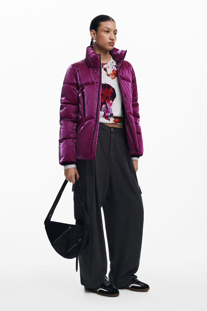 Abrigo acolchado capucha | Desigual