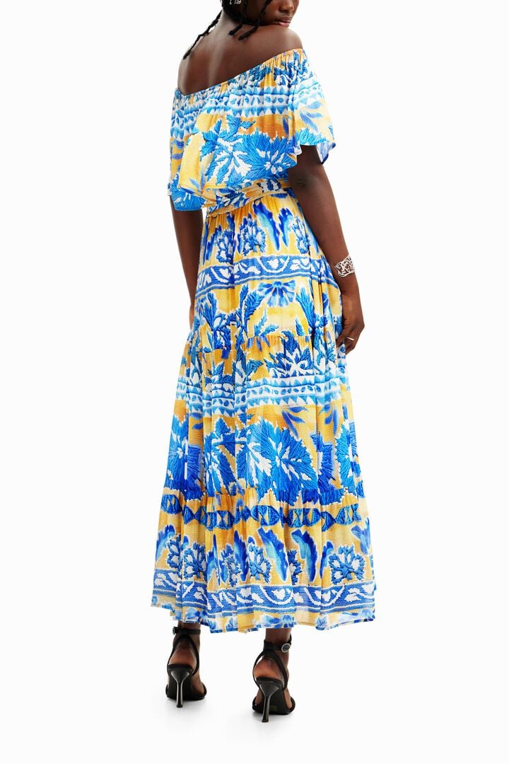 Stella Jean long arty dress | Desigual