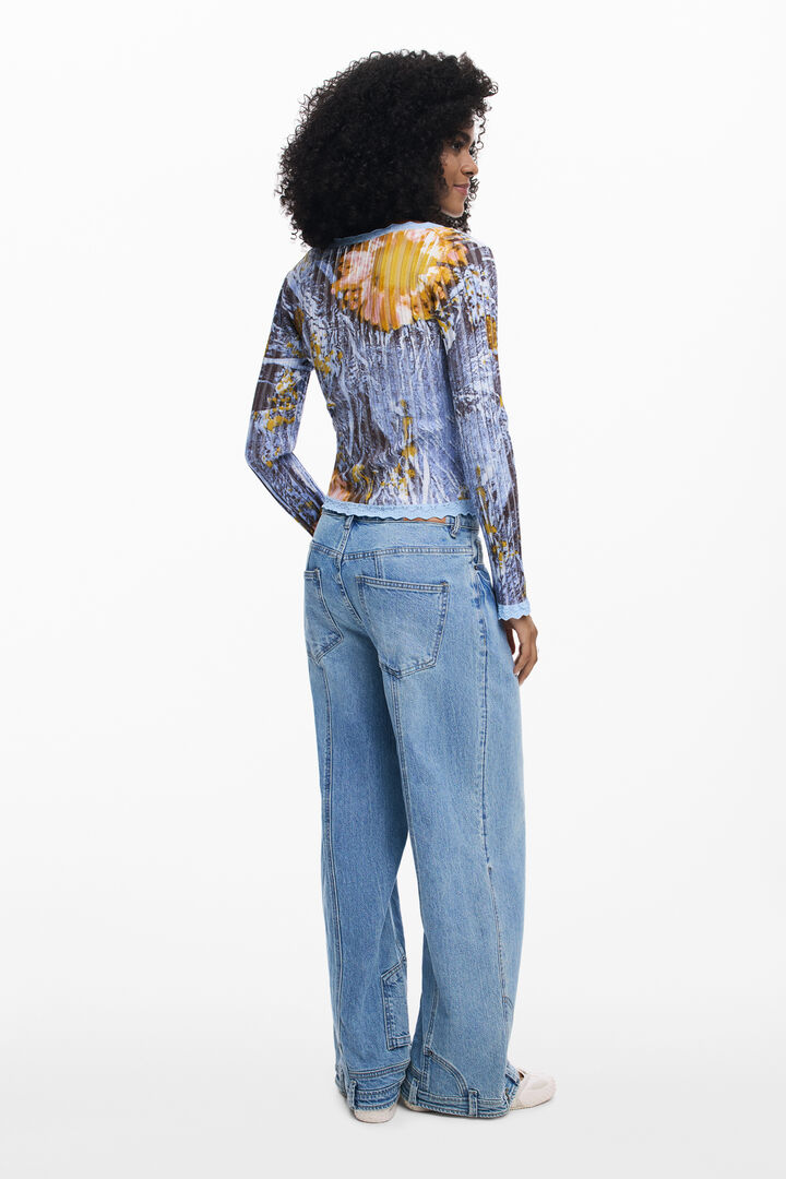 Lightweight floral sweater | Desigual