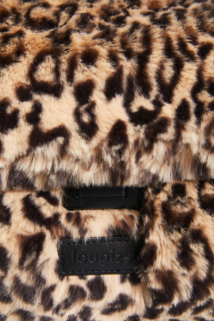 Borsa a tracolla pelliccia stampa animalier | Desigual
