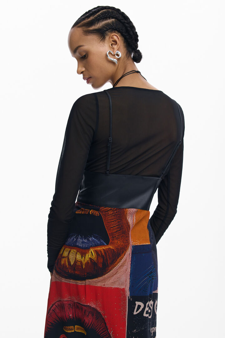 VESTITO A SPALLINE RICICLATO | Desigual