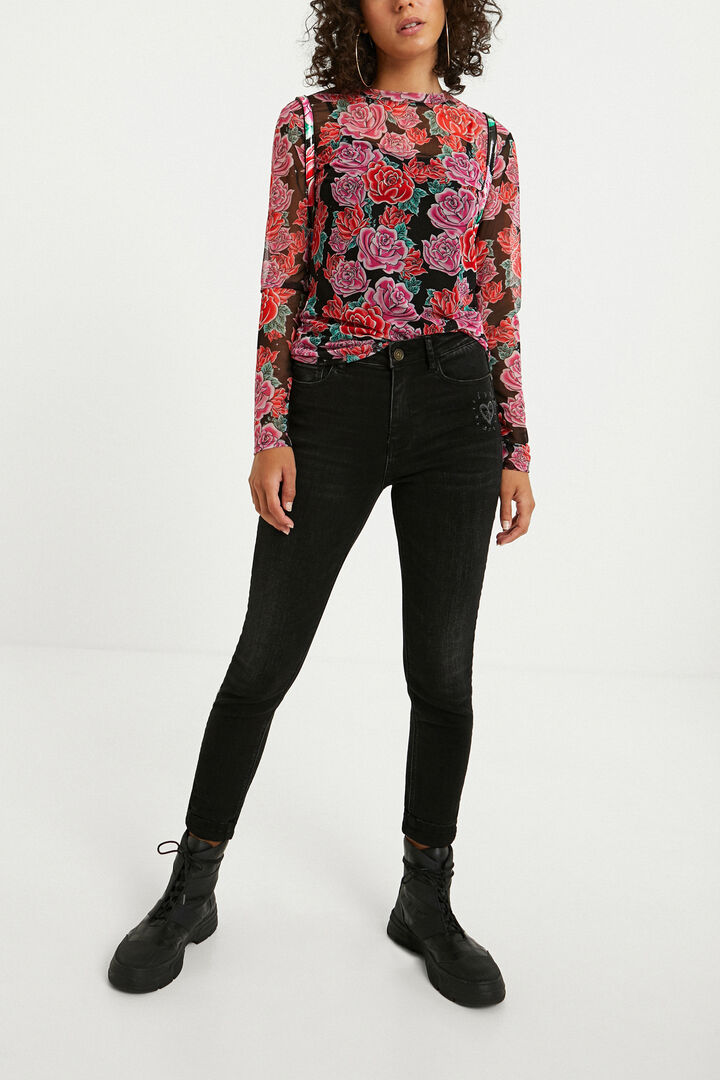 Slim floral T-shirt | Desigual