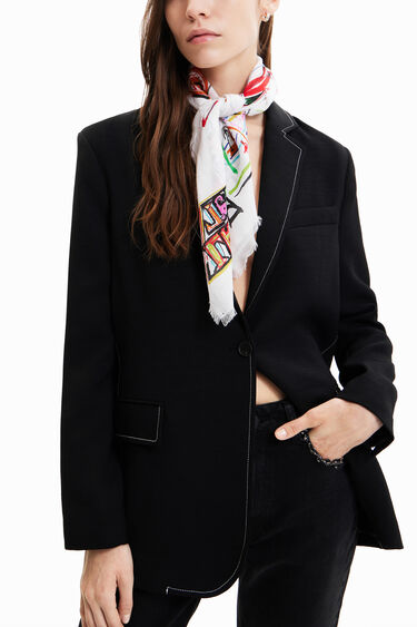 Illustration square scarf | Desigual