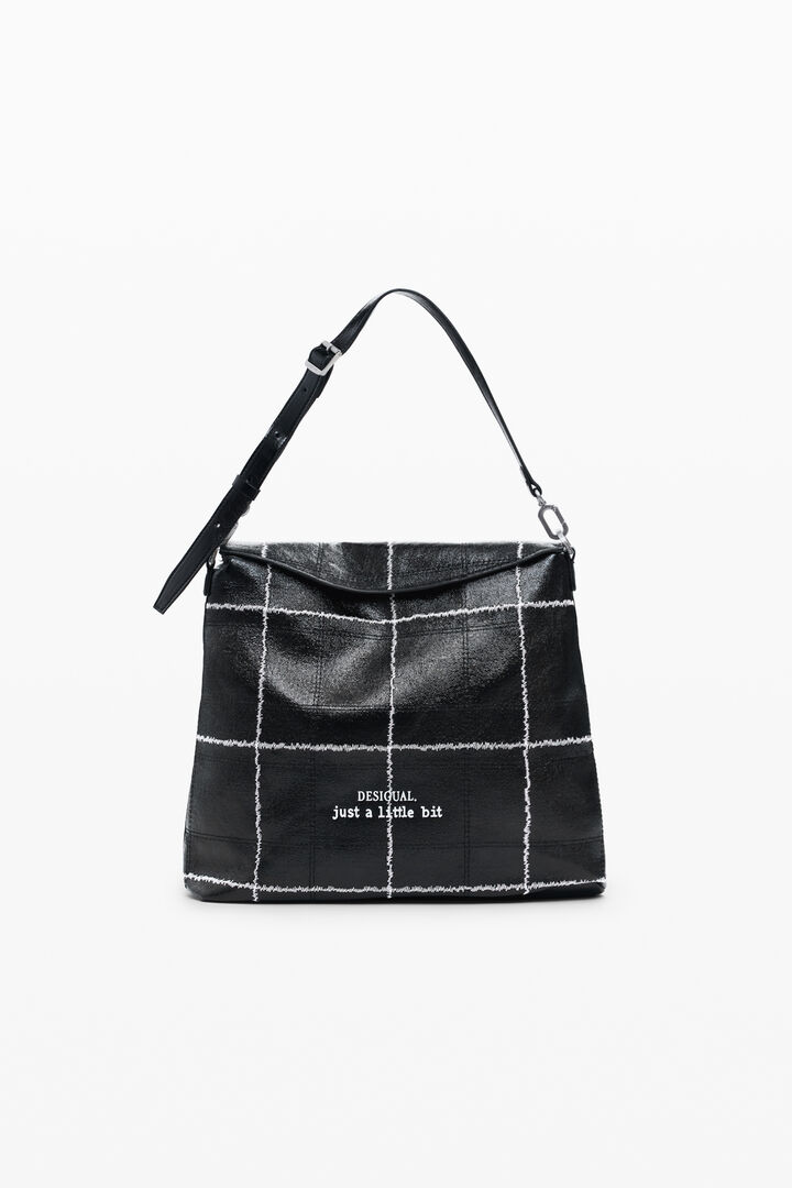 Medium convertible checkered backpack