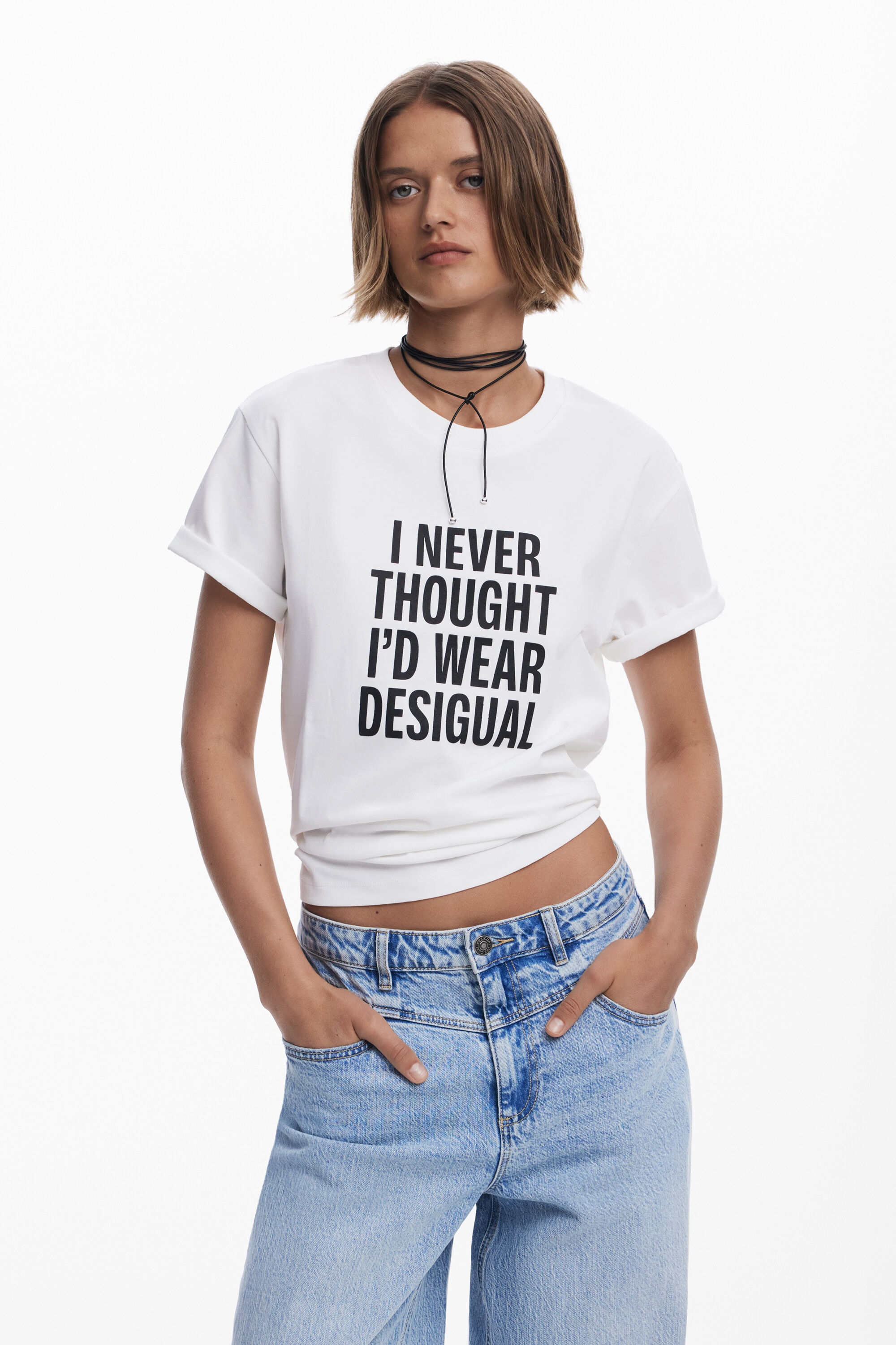 T-shirt "I NEVER THOUGHT" - Desigual - Modalova