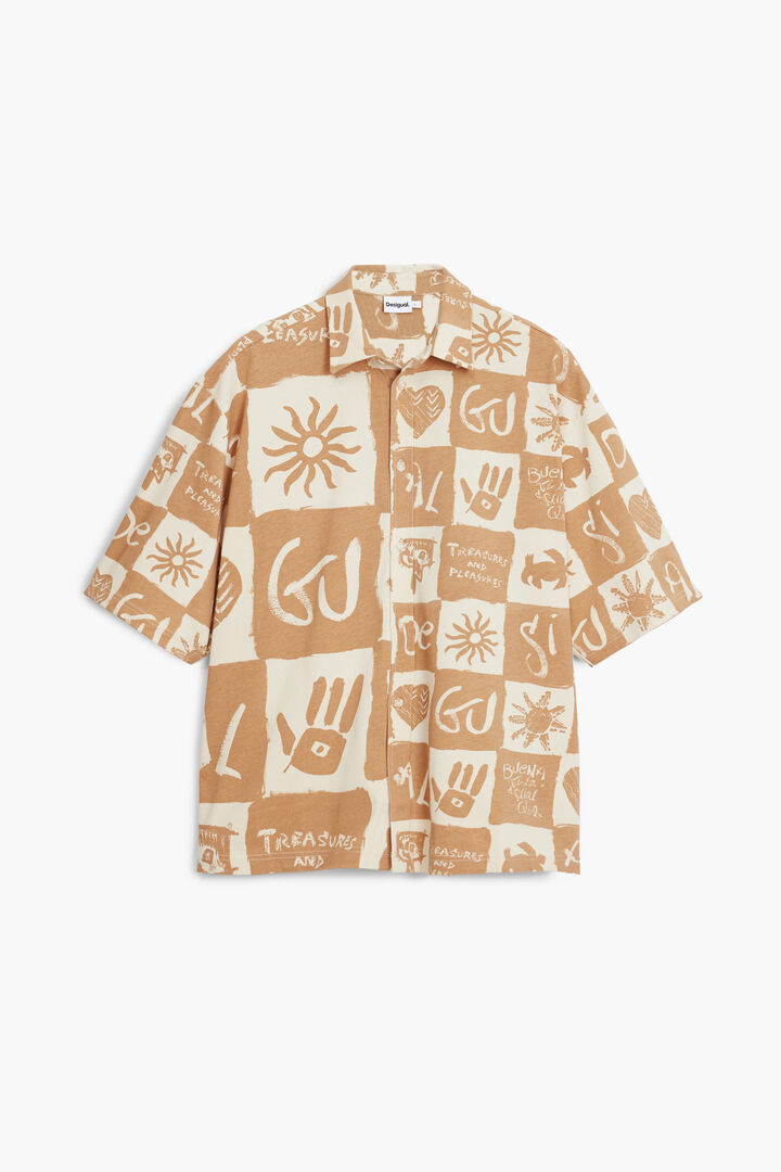 Short-sleeve checkered shirt | Desigual