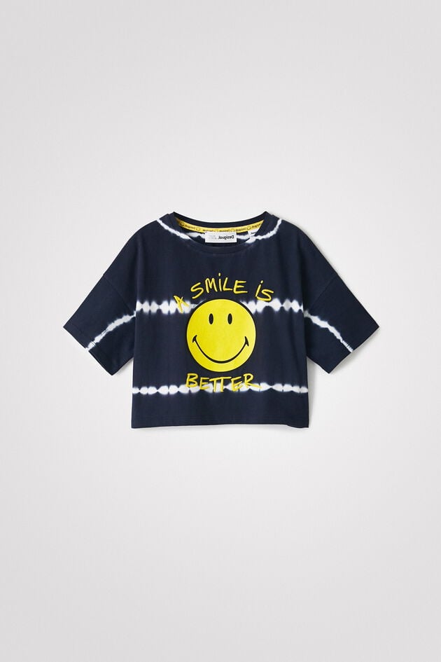 T-shirt riscas Smiley®