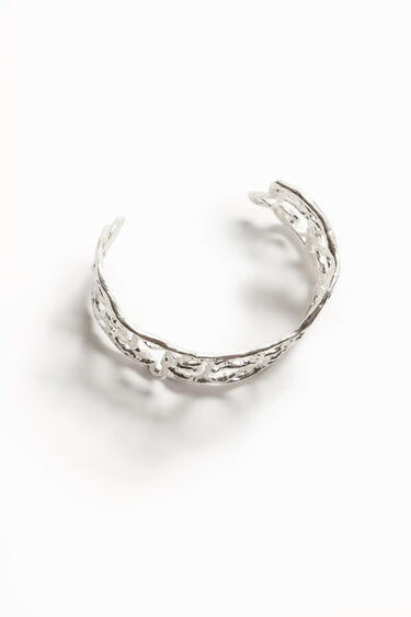 Bracelete larga mensagem banho ouro Zalio | Desigual