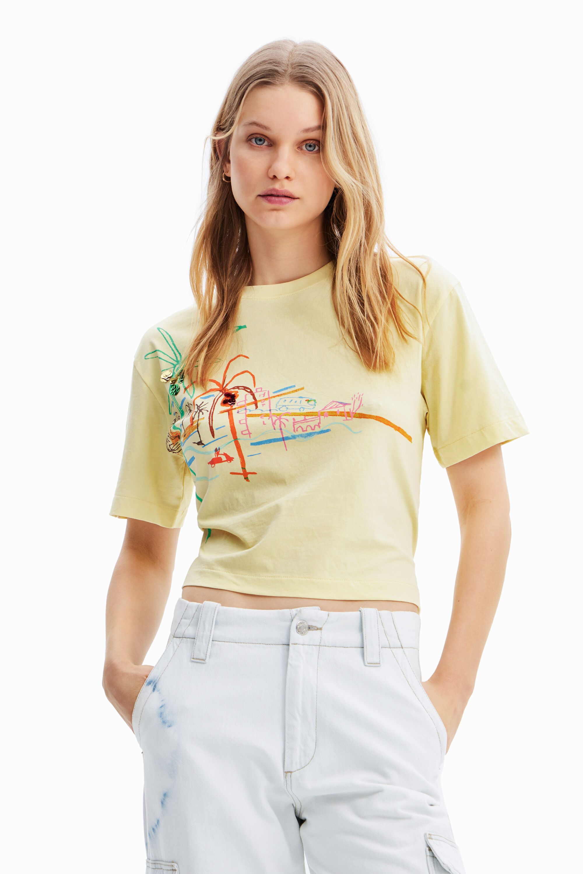 T-shirt illustration collier