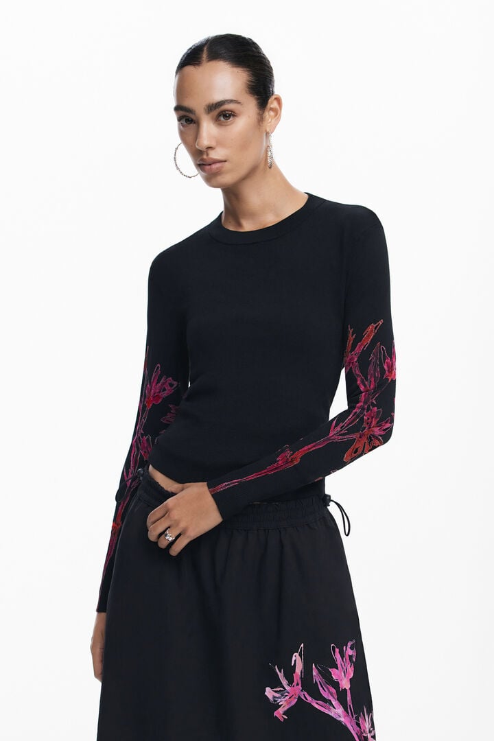Orchid sleeve sweater