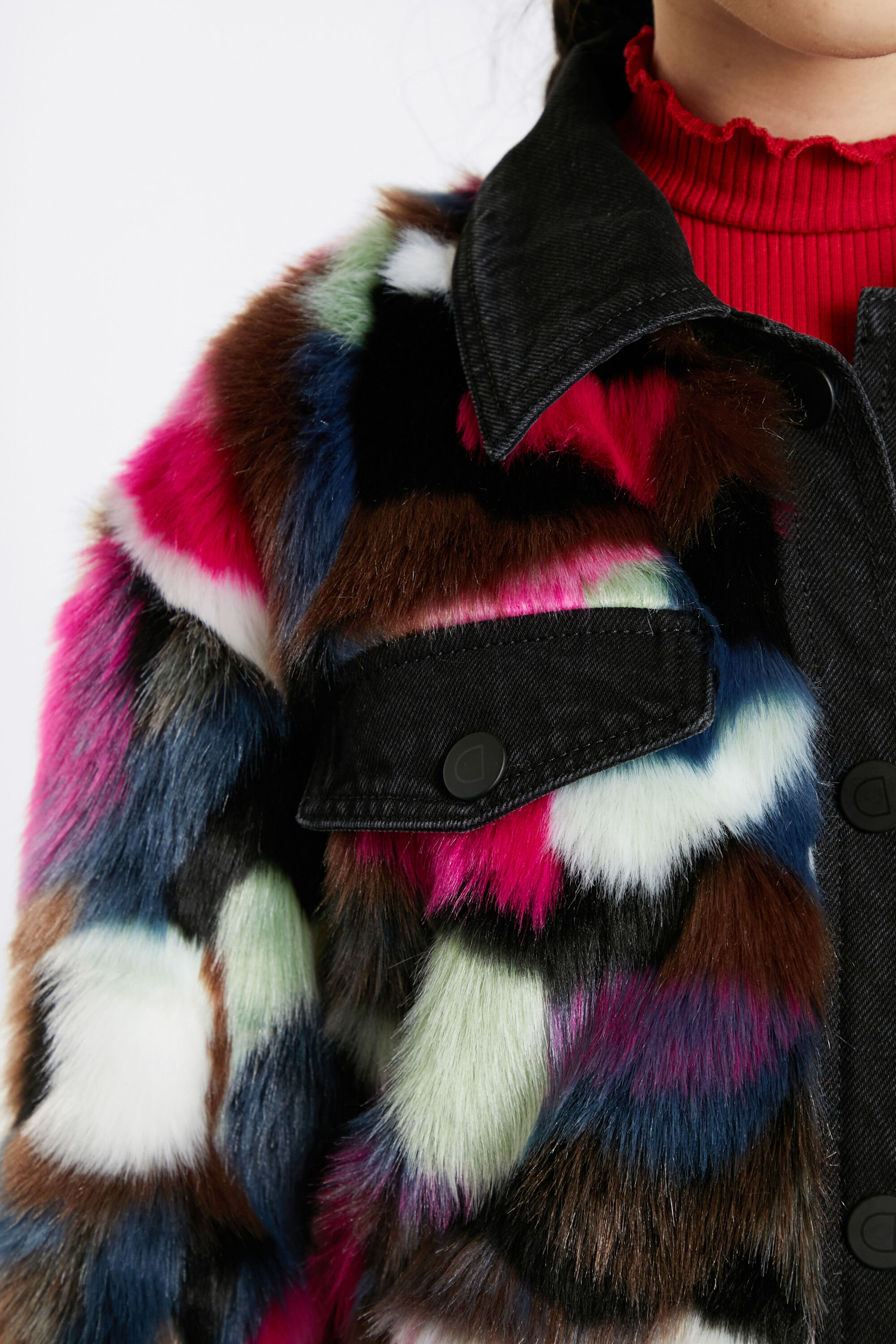 fluffy trucker jacket