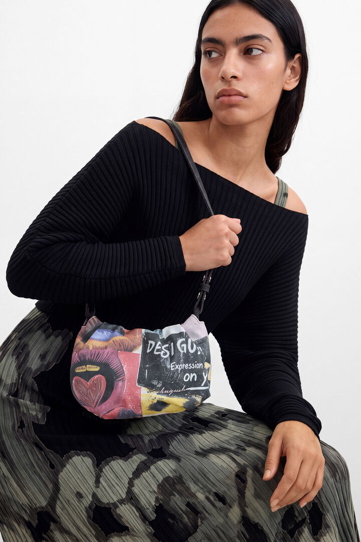 Large Printed Crossbody Wallet
