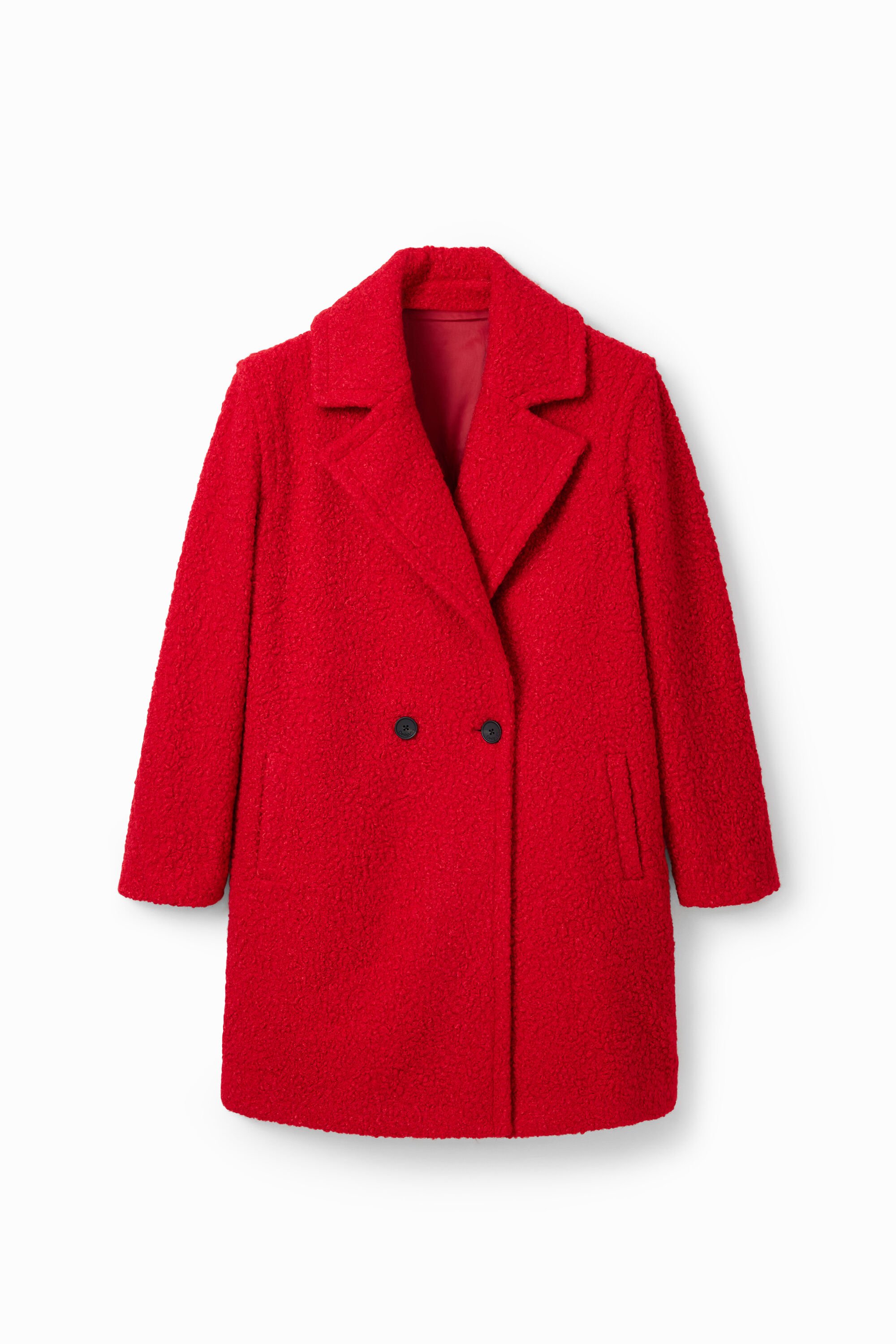 Women s Double breasted boucl coat I Desigual
