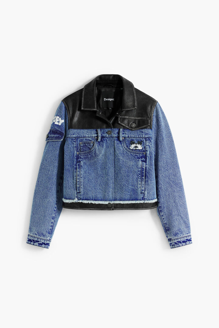 Waxed Mickey&trade; denim jacket