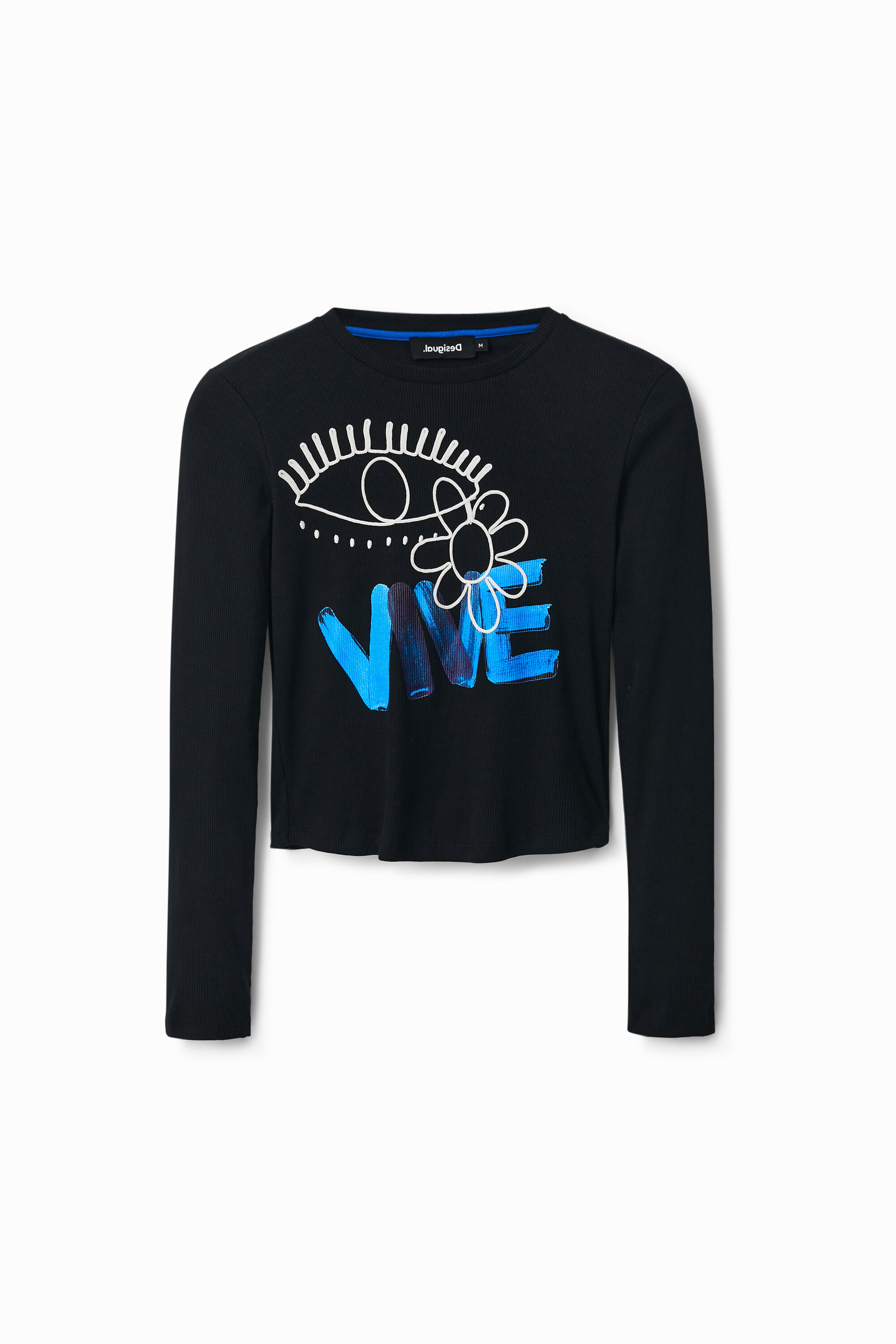 Cropped “Vive” T-shirt