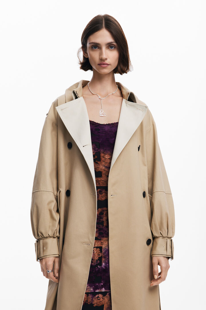 Combined trench coat | Desigual