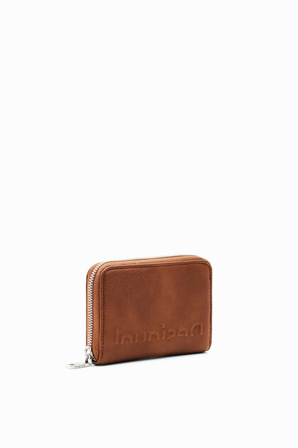 Small half-logo wallet