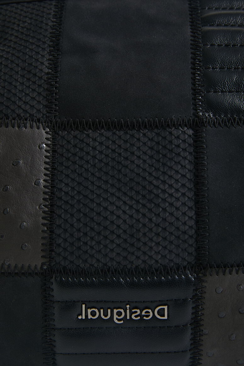 Rechthoekige handtas met diverse texturen | Desigual