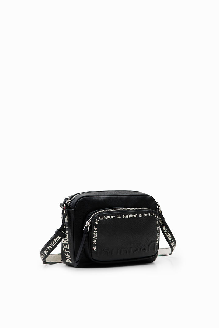 Small crossbody bag with messages | Desigual