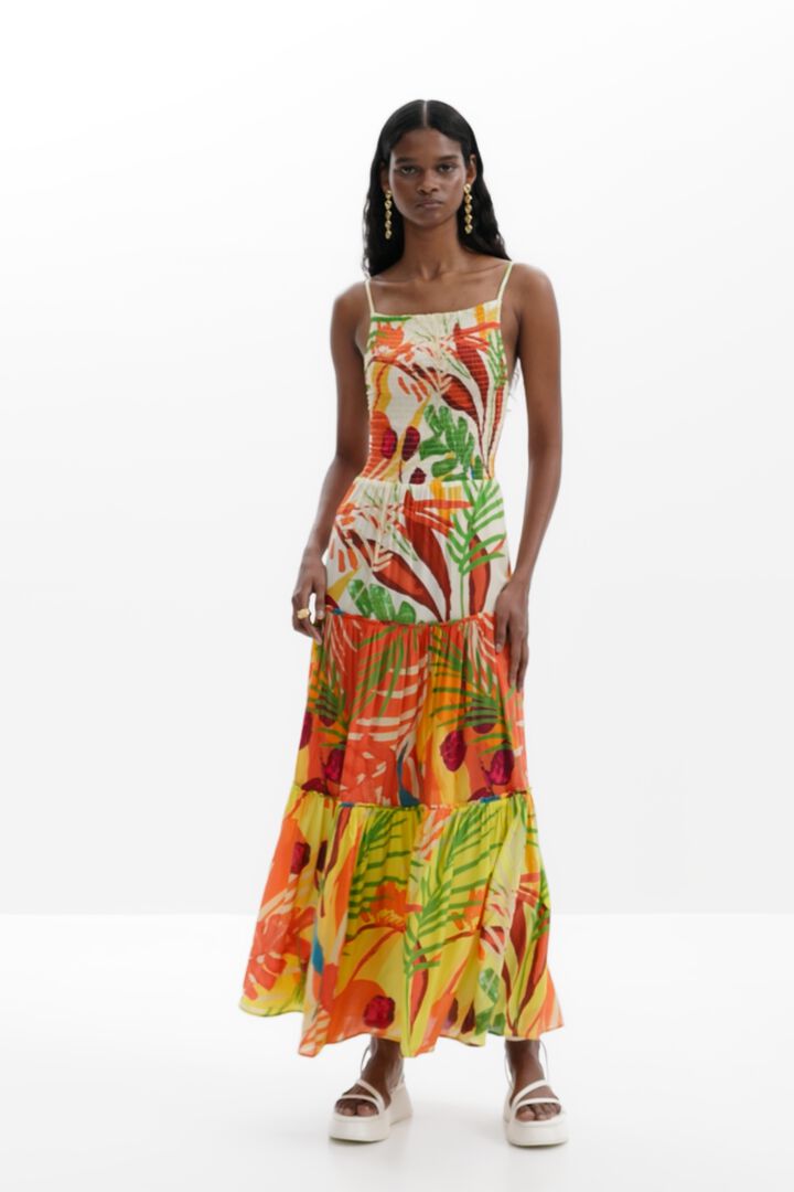Tropical ruffle dress | Desigual