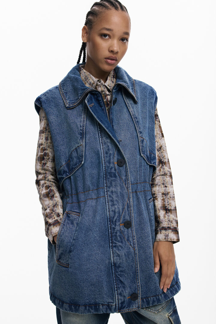 Kombinierte Parka mit Fell | Desigual