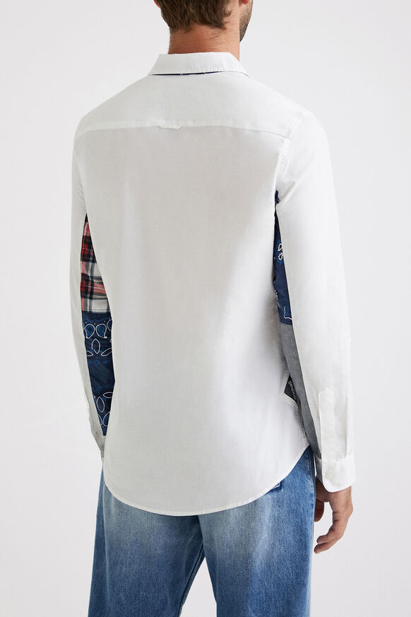 Shirt sleeves patch print | Desigual