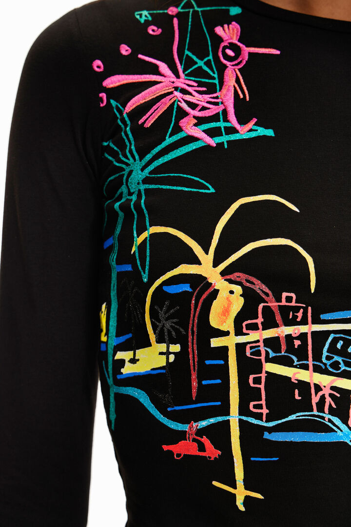 T-shirt court slim arty | Desigual