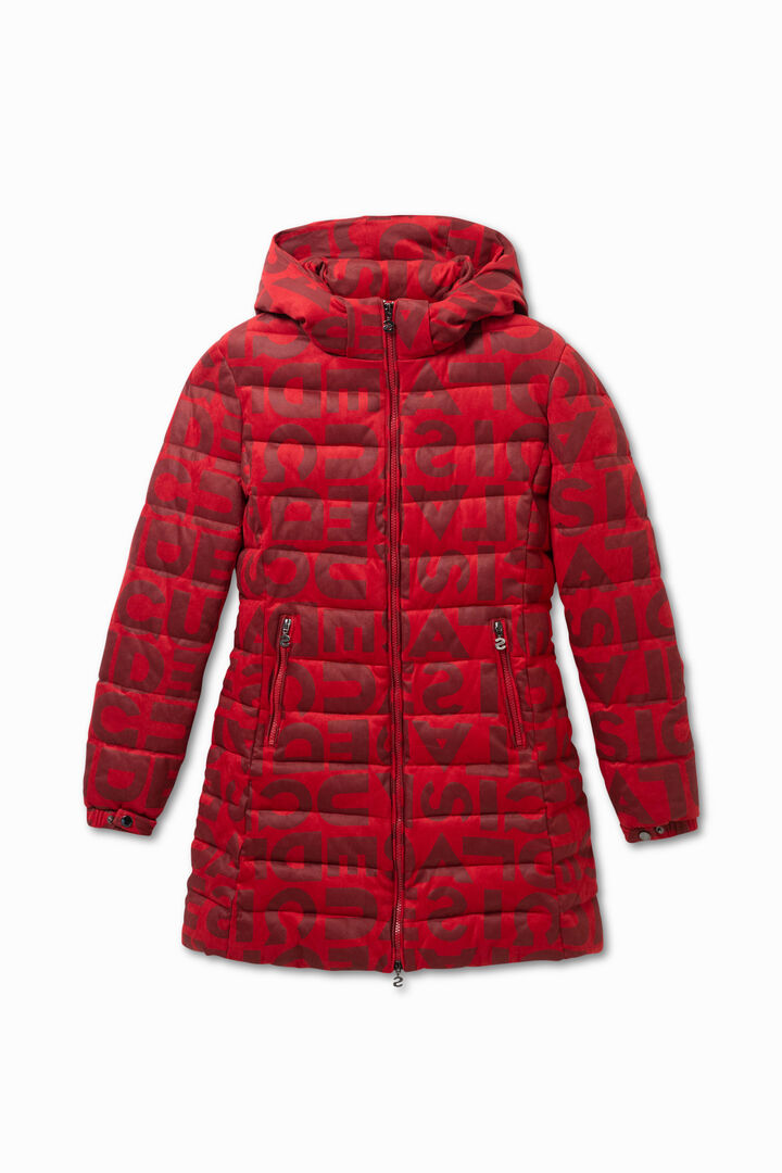Long padded jacket letters | Desigual