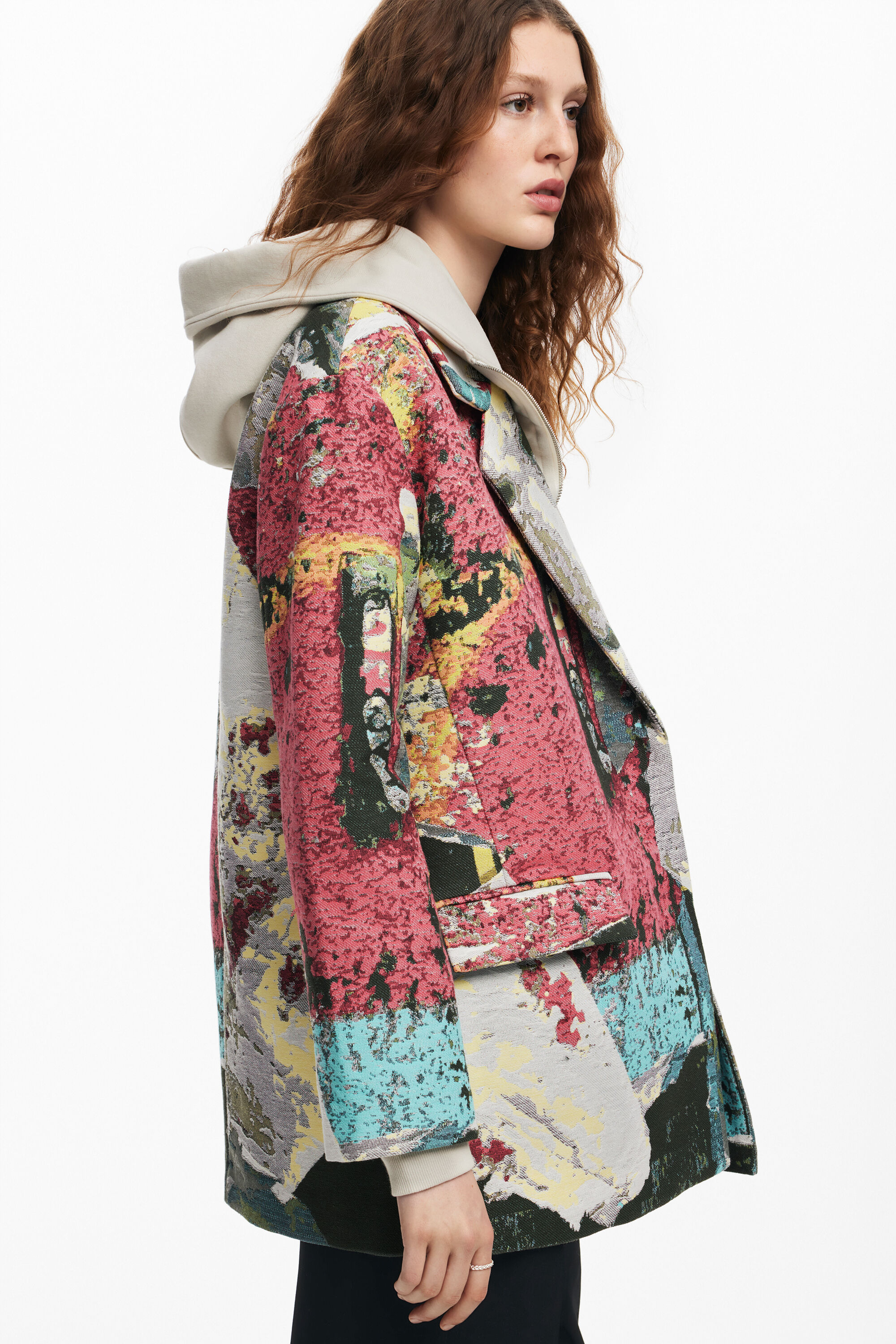 Desigual patchwork coat store
