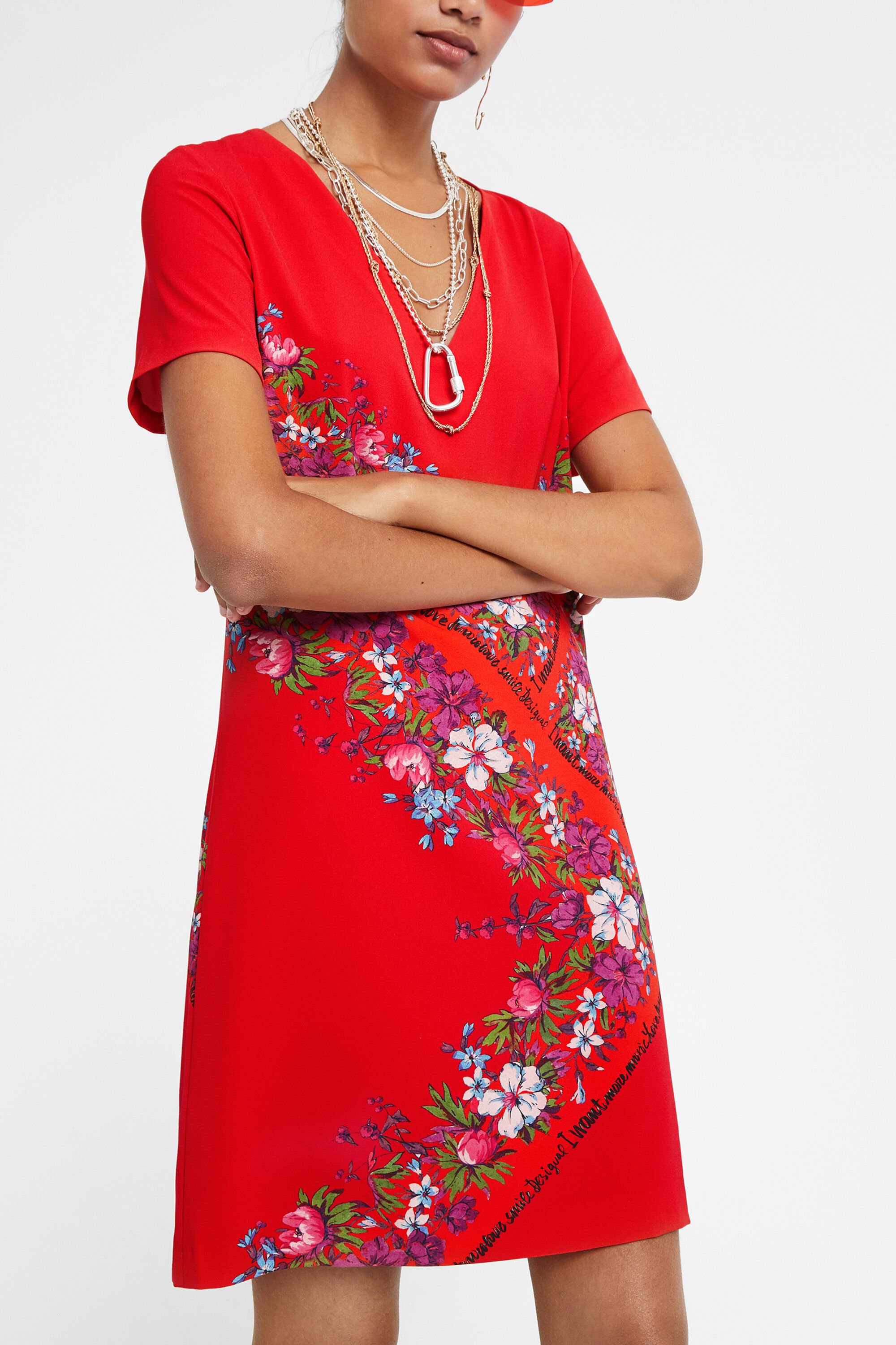 Floral t shirt dress discount